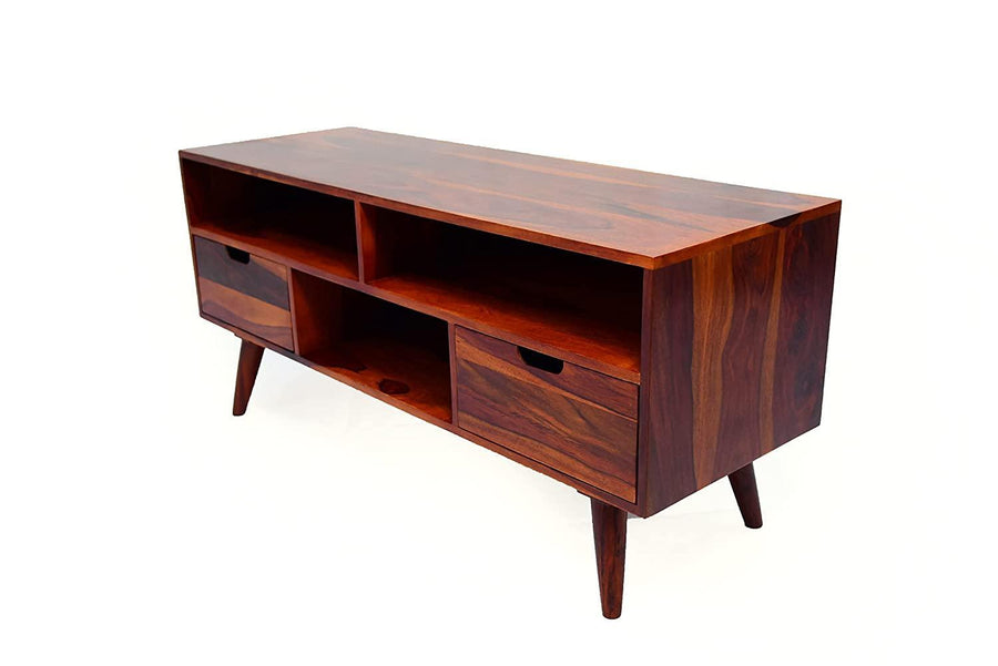 Brown with a natural wood finish