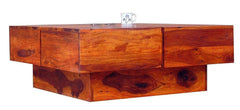 Glamorous Wooden Handmade Solid Sheesham Wood Coffee Table - WoodenTwist