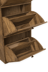 Abierta Wooden Handmade Solid Sheesham Wood Shoe Rack - WoodenTwist