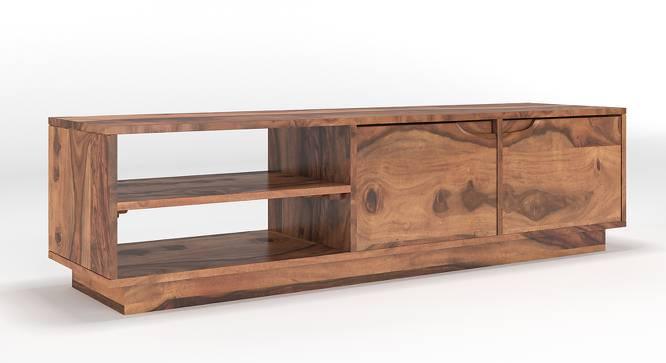 Elegante Handmade Solid Sheesham Wood TV Unit for Living Room - WoodenTwist