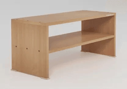 Beige Wooden Handmade Solid Sheesham Wood Shoe Rack - WoodenTwist