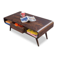 Decoración Wooden Handmade Solid Sheesham Wood Coffee Table - WoodenTwist