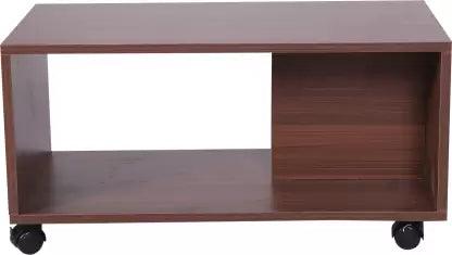 Brown engineered wood center table in a modern living room