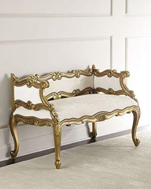 Wooden Twist Engrave 2 Seater Bench