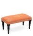 Mango Wood Bench In Cotton Orange Colour - WoodenTwist