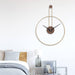 Sleek Circular Clock for Bedroom