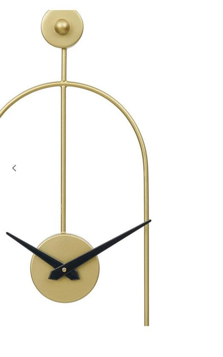 Contemporary Metal Clock for Bedroom
