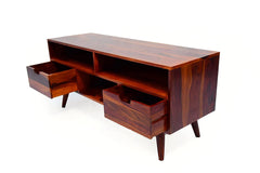 Orzuelo Solid Sheesham Wood TV Unit for Living Room - WoodenTwist