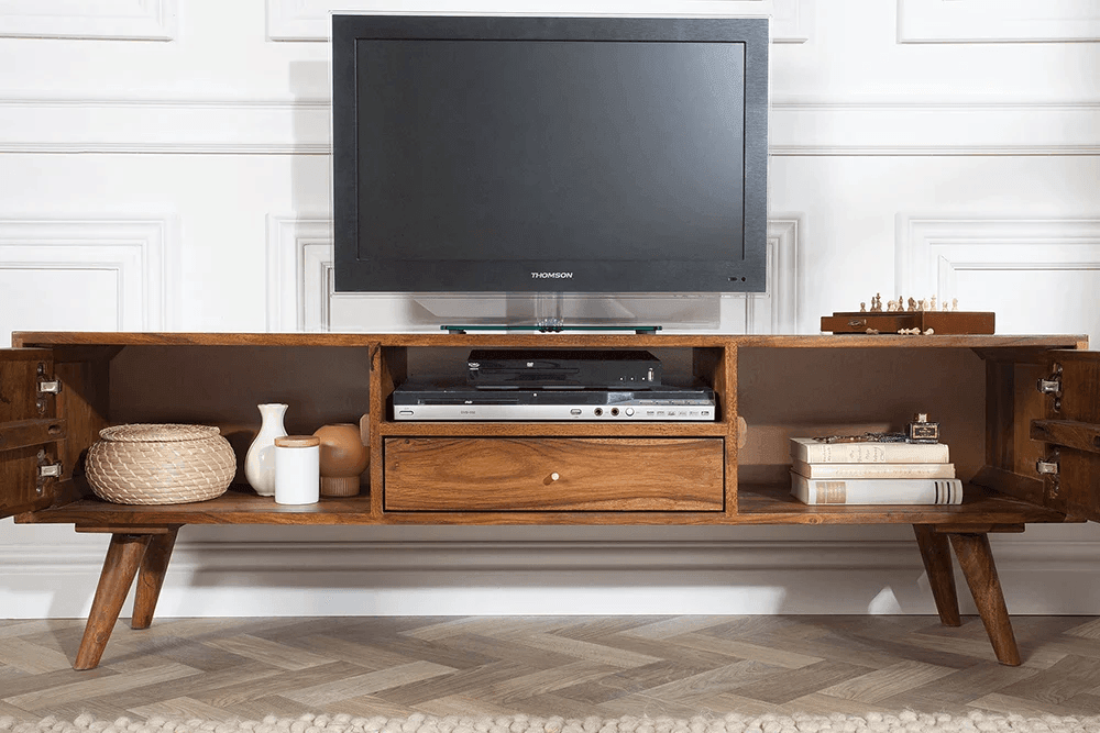 Handmade Sheesham TV unit with drawers