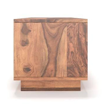 Elegante Handmade Solid Sheesham Wood TV Unit for Living Room - WoodenTwist