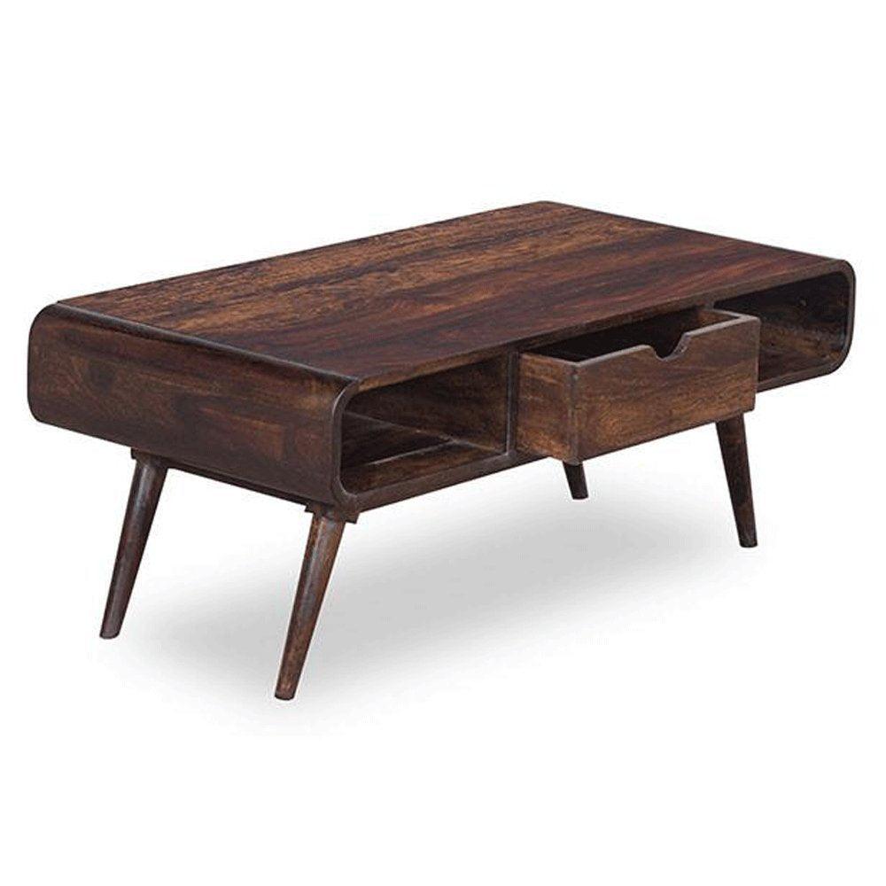 Decoración Wooden Handmade Solid Sheesham Wood Coffee Table - WoodenTwist