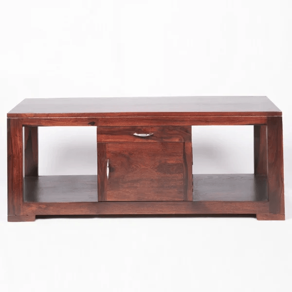 Real Solid Sheesham Wood TV Unit for Living Room - WoodenTwist