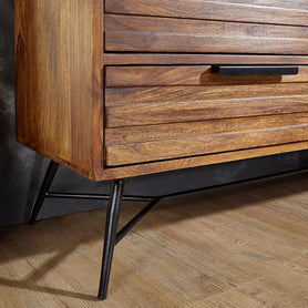 Mirando Solid Sheesham Wood TV Unit for Living Room - WoodenTwist