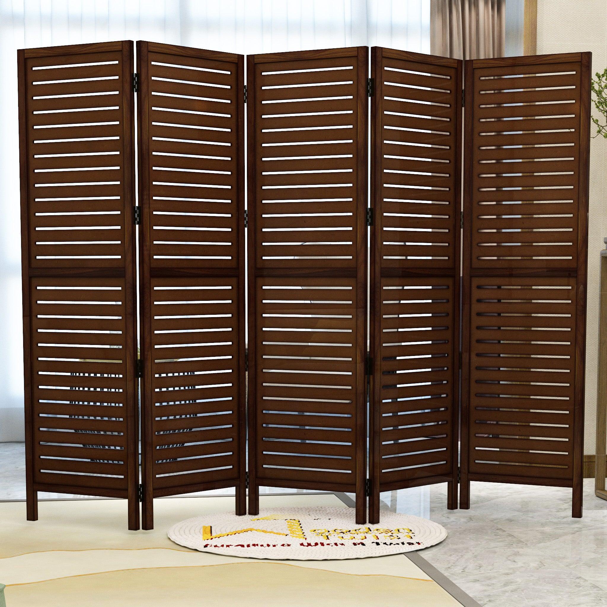 Wooden Handicrafts Partition Wooden Room Divider (Mango Wood) - WoodenTwist