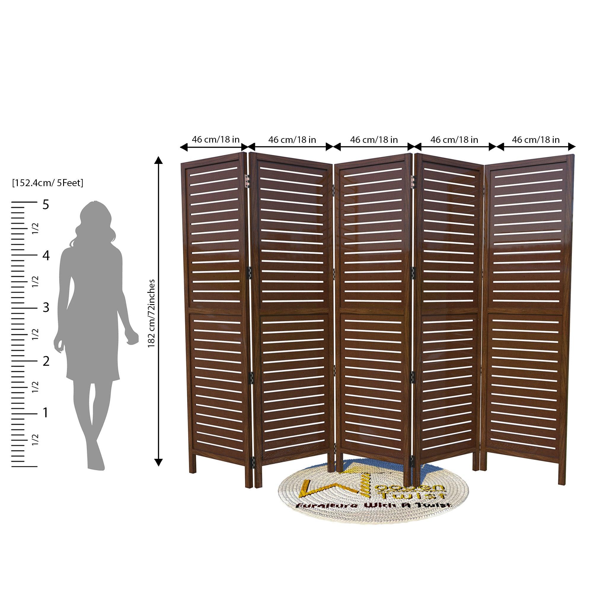 Wooden Handicrafts Partition Wooden Room Divider (Mango Wood) - WoodenTwist