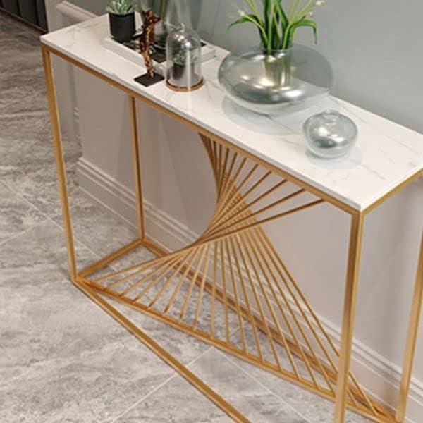 Marble top console table