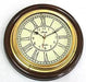 Vintage Maritime Decor Antique Look 12-Inch Brass And Wooden Wall Clock (Brown) - WoodenTwist