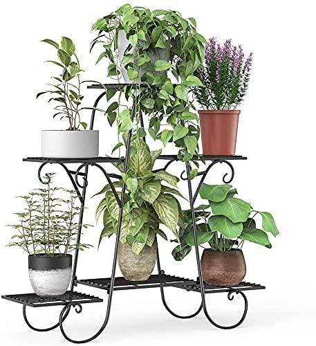 6 Tier Plant Stands, Flower Pot Holder Shelf - WoodenTwist