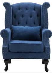 Elegant Velvet Wing Chair