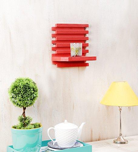 Wooden Twist Strips MDF Wood Floating Wall Shelf - Decorative Home Décor - WoodenTwist