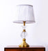 Elegant Vase Shaped Glass Table Lamp - Golden Shade| Classic Look - WoodenTwist