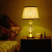 Elegant Vase Shaped Glass Table Lamp - Golden Shade| Classic Look - WoodenTwist