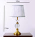 Elegant Vase Shaped Glass Table Lamp - Golden Shade| Classic Look - WoodenTwist