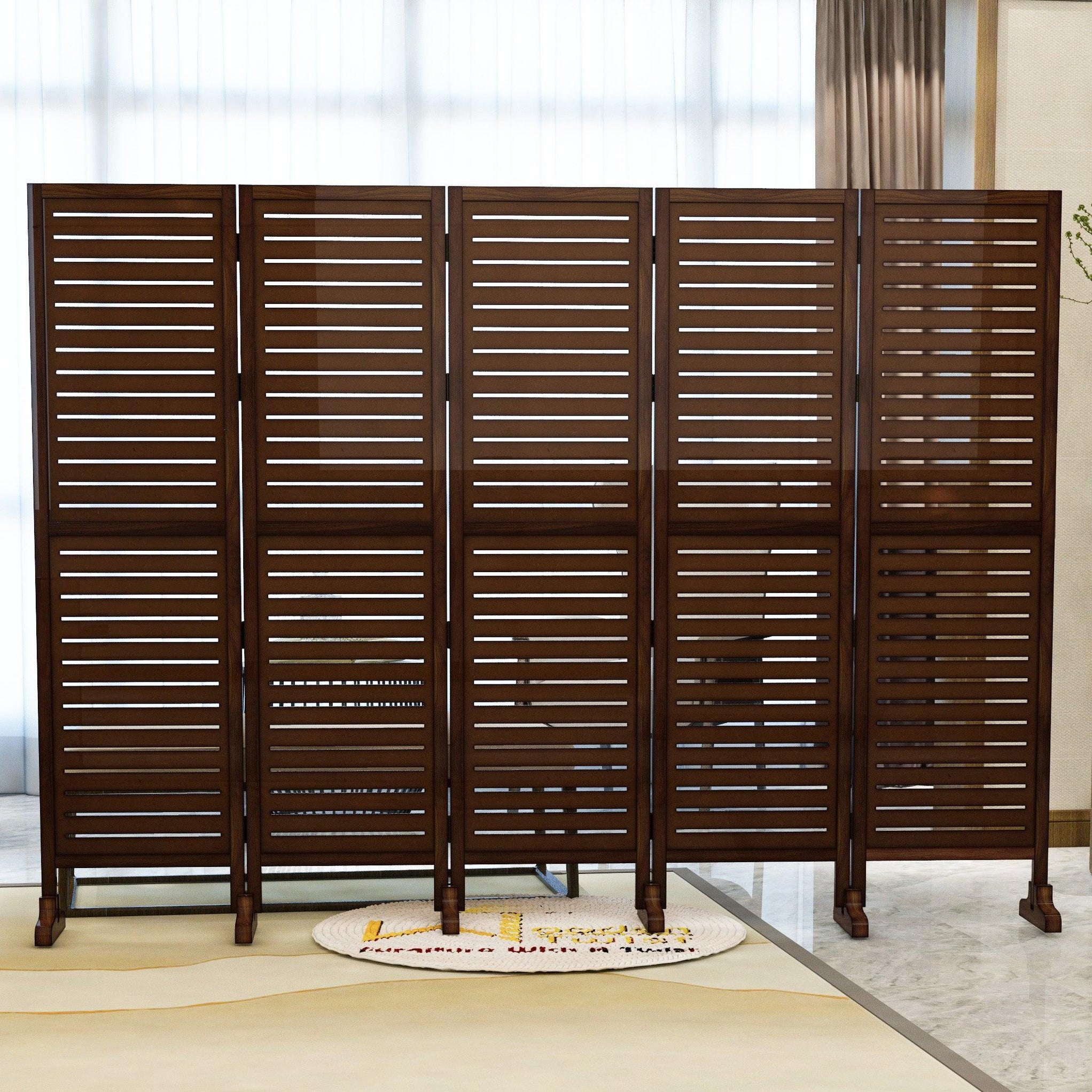 Buy Premium Solid Wood Room Divider ( 4 Panels ) Online - WoodenTwist