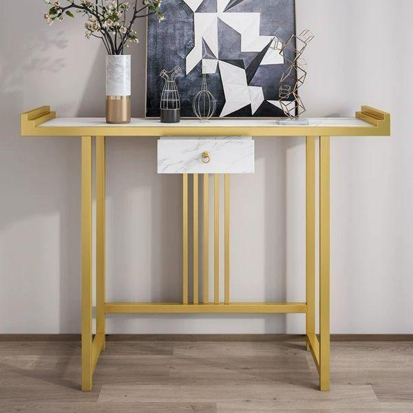 White marble top with a handy drawer