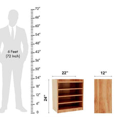 Vino de roble Wooden Handmade Solid Sheesham Wood Shoe Rack - WoodenTwist