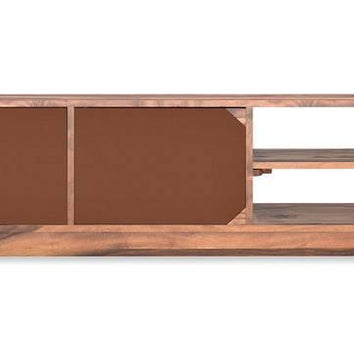 Elegante Handmade Solid Sheesham Wood TV Unit for Living Room - WoodenTwist