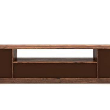 Handmade Solid Sheesham Wood TV Unit for Living Room - WoodenTwist