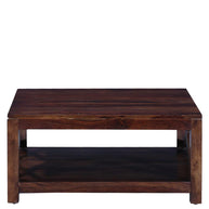Aesthetic Wooden Handmade Solid Sheesham Wood Coffee Table - WoodenTwist