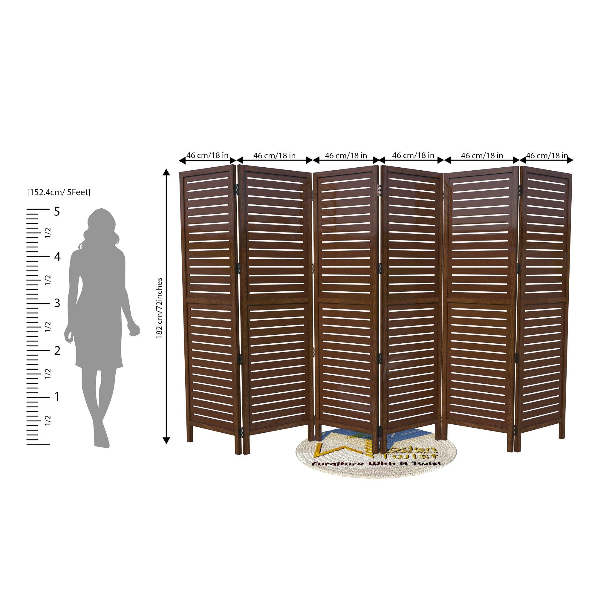 Wooden Handicrafts Partition Wooden Room Divider (Mango Wood) - WoodenTwist