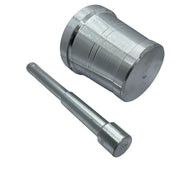 Aluminum Silver Khalbatta Okhli Masher |Mortar and Pestle Set |Aluminium Khal Batta|Imam dasta |Okhli|Musal|Khallad Kutni - W