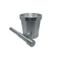 Aluminum Silver Khalbatta Okhli Masher |Mortar and Pestle Set |Aluminium Khal Batta|Imam dasta |Okhli|Musal|Khallad Kutni - W