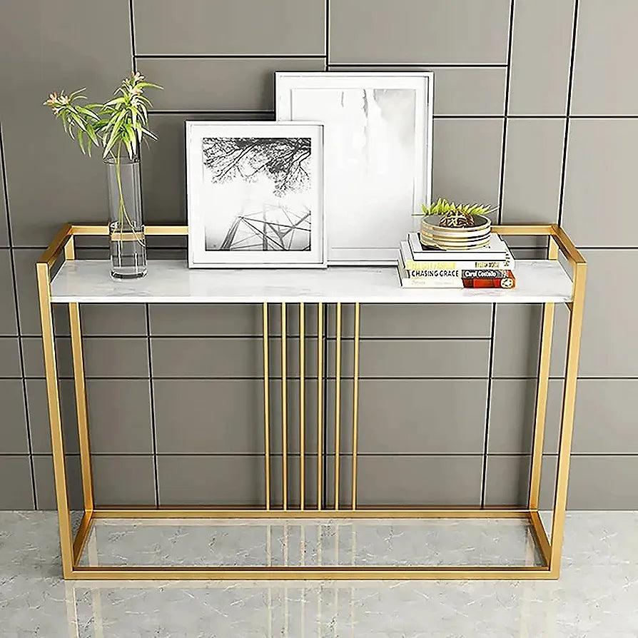 Golden console table