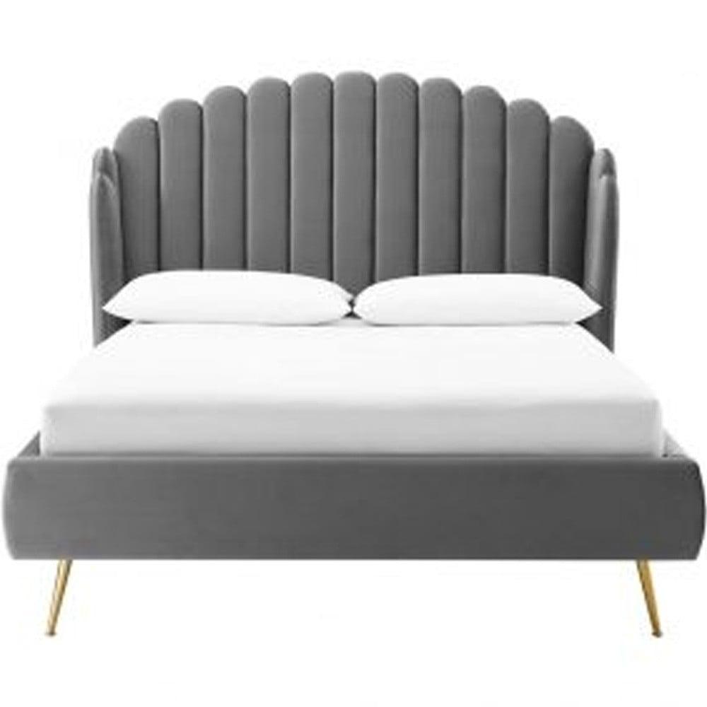 Wingback Velvet Bed for Your Bedroom