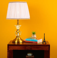 Golden Elegance Vase Shaped Table Lamp – Modern Classic Design - WoodenTwist