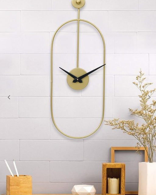 Stylish Wall Clock with Decorative Vertical Design