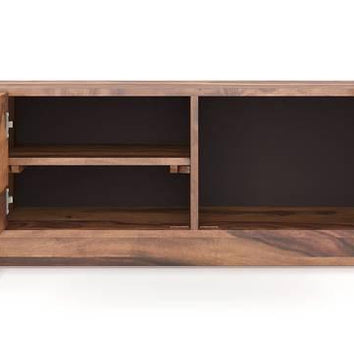 Elegante Handmade Solid Sheesham Wood TV Unit for Living Room - WoodenTwist