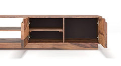 Elegante Handmade Solid Sheesham Wood TV Unit for Living Room - WoodenTwist