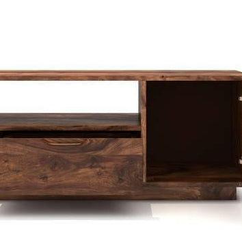 Handmade Solid Sheesham Wood TV Unit for Living Room - WoodenTwist