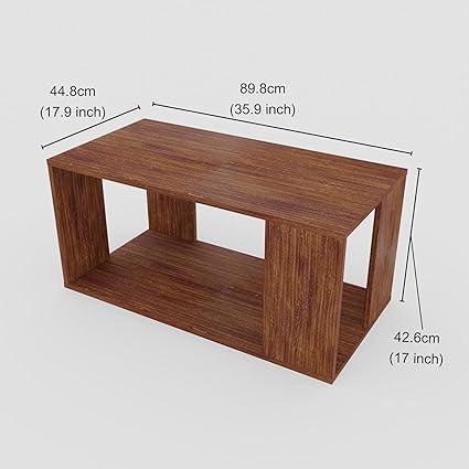 Carrera Engineered Wood Coffee Table/Center Table with Storage (Matte Finish, White Oak) - WoodenTwist