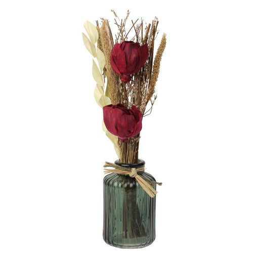 Liliana Floral Crimson Red Aromatic Diffuser - Rose Scent - WoodenTwist