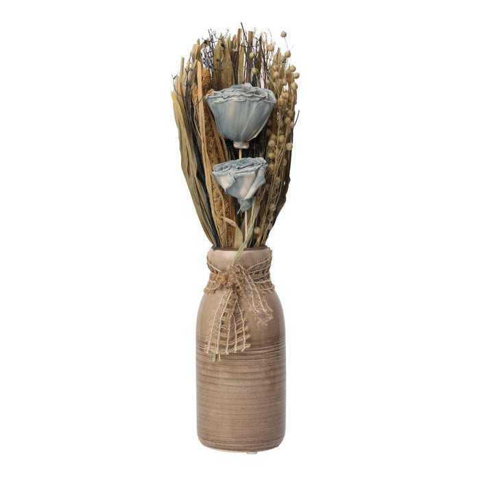 Lea Dried Ocean Blue Big Vase - WoodenTwist