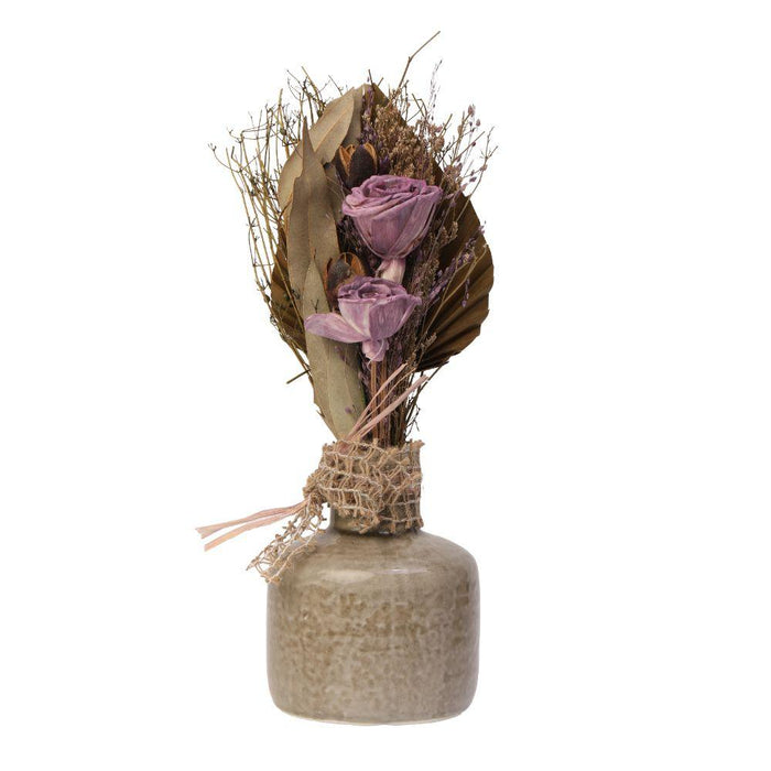 Lea Dried Lavender Small Vase - WoodenTwist