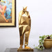Ethan - The Dreamer Sculpture Golden Color - WoodenTwist