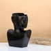 Visionary Face Glossy Black Planter - WoodenTwist