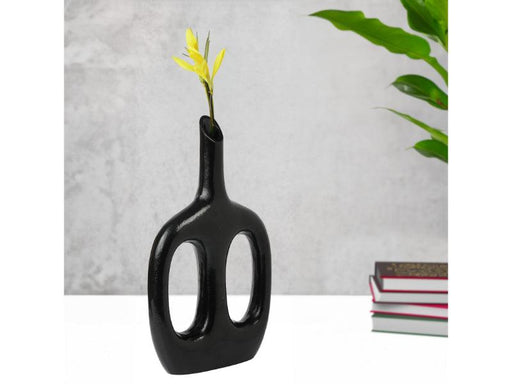 Otilia Glossy Black Vase - WoodenTwist